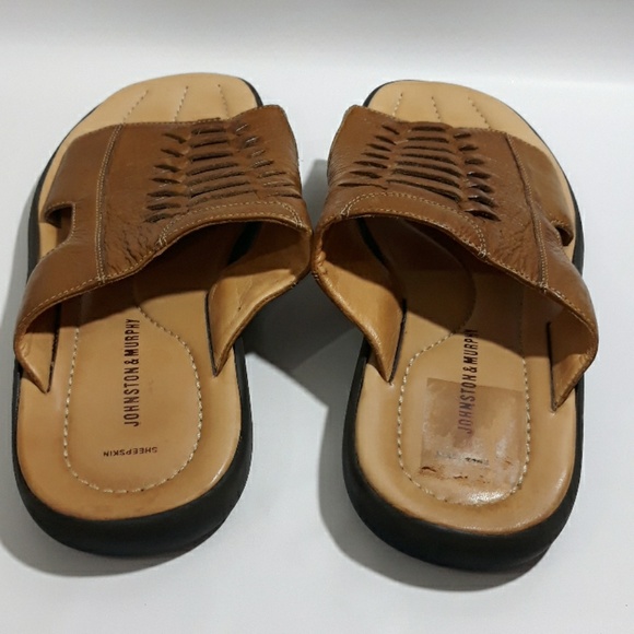 JOHNSTON AND MURPHY leather loafers as 12M - Picture 9 of 9